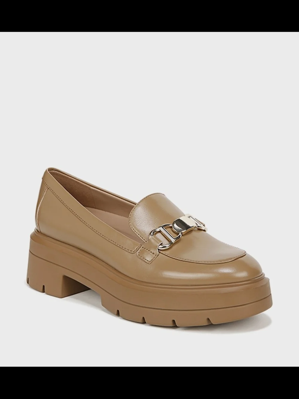 Naturalizer Women's Nina Lug Loafer  Tan Leather 7.5M
